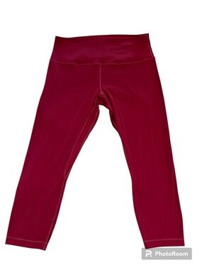 Lululemon Align Crop 23 Cranberry - Size 14